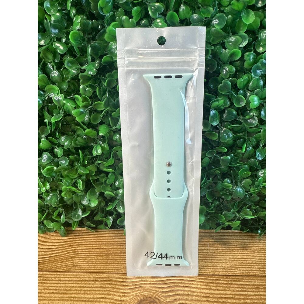 New Mint Silicone Smart Watch Band Compatible with Apple Watch 42mm Long Gift